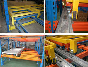 壓入式貨架(後推式貨架)